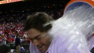 CHC@STL: Grichuk talks walk-off homer, gets doused