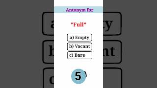 antonyms for Full #full #antonyms