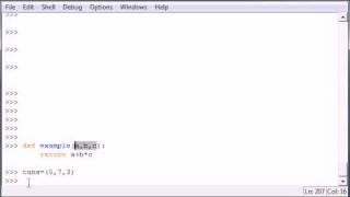 31) Python Programming - Tuples as Parameters.