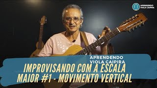 Aprendendo Viola Caipira l Improvisando com a Escala Maior #1 - Movimento Vertical