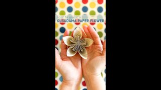 #Kusudama #PaperFlower #oneminutecraft #paperflowertutorial #floresdepapel