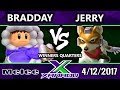 S@X 197 - Bradday (Ice Climbers) Vs. Jerry (Fox) - SSBM Winners Quarters - Smash Melee