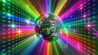 Colorful Big Disco Ball Lights - DIY 3 Hours VJ Loop