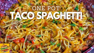 BEST One Pot Taco Spaghetti Recipe | Pasta Recipes