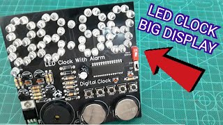 Digital LED Clock 24Hr With Single IC Without Microcontroller / Big Display LED Clock