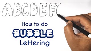 Create Stunning Bubble Letters with this Step by Step Tutorial /How to draw graffiti bubble letters