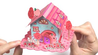 복숭아씨 종이인형집 만들기 ★ DIY Miniature paper dollhouse ㅣPeach