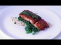 Seared Salmon with Soy Glaze