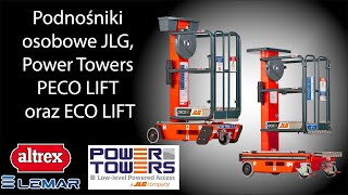 Podnośniki osobowe, koszowe oraz nożycowe JLG, Power Towers