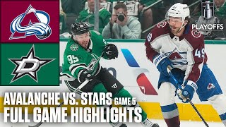 2nd Round: Colorado Avalanche vs. Dallas Stars Game 5 | Full Game Highlights