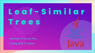 Solving the '872. Leaf-Similar Trees' Problem in Java LeetCode 75 Study Plan