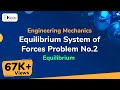 Equilibrium System of Forces Problem No.2 - Equilibrium - Engineering Mechanics