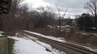 CSX Q404 with DPU at Hopewell, NJ March 6th