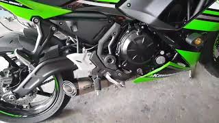 All new ninja650 2017 รีวิว ปลายท่อSC ปากเฉียง