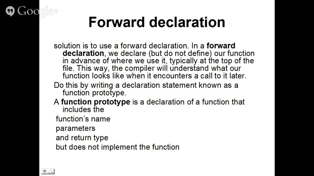 Forward Declaration Of Functions In C++ - YouTube