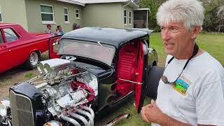 32 Ford 5 window coupe, all metal body, 502 ci big block in a 2300 lbs car....life is good 😎💯🏁🔥🔥🔥