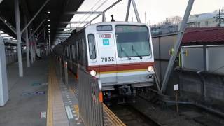 東京メトロ7000系7132F 東急東横線地下鉄副都心線直通各駅停車新宿三丁目行き 多摩川駅発車