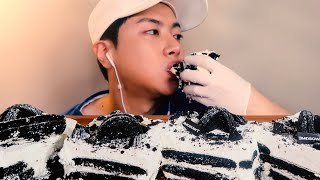 SUB)투썸플레이스 아이스박스 케이크 리얼사운드 먹방ASMR🍰디저트먹방 Oreo Cake Mukbang ASMR ケーキ, ขนมเค้ก, Bánh kem