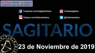 Horóscopo Diario - Sagitario - 23 de Noviembre de 2019