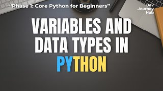 🐍 Python for Beginners – Lesson 3: Variables and Data Types Explained (int, float, str, bool)