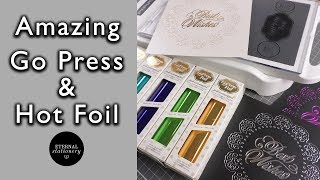 GoPress and Foil tutorial | How to get perfect foiling using dies | DIY Invitations and cards