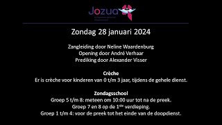 Jozua Alblasserdam - Doopdienst 28 januari (Livestream)