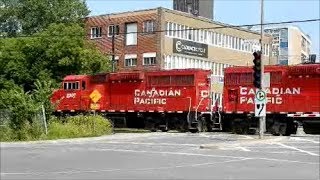 CP GP-20C ENGINES CROSSING WILDERTON STREET IN MONTREAL