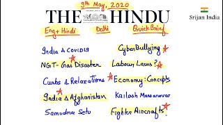 9th May, 2020 | Newspaper Brief | The Hindu | Srijan India