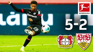 Gray with Debut Goal in 7-Goal Spectacle | Bayer 04 Leverkusen - VfB Stuttgart | 5-2 | Highlights