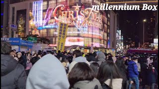 [4K] 2022 Myeongdong 최강 한파 속 크리스마스 이브 명동 | 명동성당 랜선 여행 #명동 #크리스마스 #명동성당 #明洞