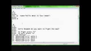 Batch game tutorial 1