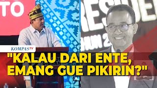 Prabowo Respons Nilai 11 Anies di Debat: Kalau dari Ente, Emang Gue Pikirin?