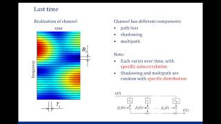 Wireless Communications: lecture 5 of 11 - Performance of communication under fading