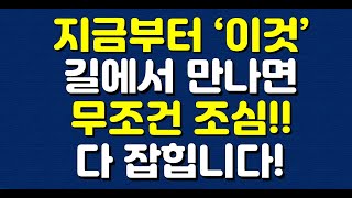 지금부터 ‘이것’ 길에서 만나면 무조건 조심!! 다 잡힙니다!!