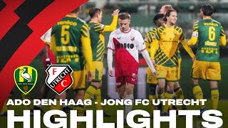 Jong FC Utrecht hard onderuit tegen ADO Den Haag 🫤 | HIGHLIGHTS