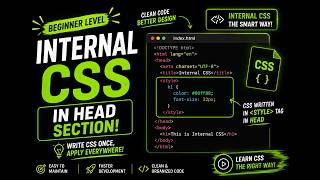 Internal CSS in HTML | Style Your Page Easily | CSS Tutorial for Beginners