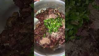 ลาบเนื้อวัวสดๆแช่บๆ | ລາບຊິ້ນງົວສົດໆແຊບໆ #food #cooking #shorts