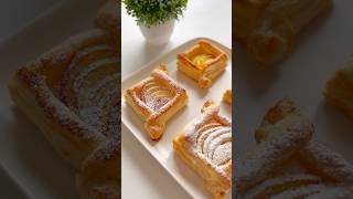 Peach Puff Pastry Snack. How to Make Puffs at Home #shorts