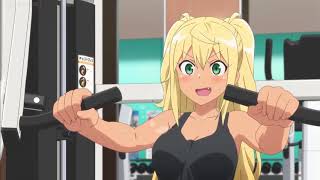 Hibiki Sakura and Akemi Soryuin's chest press (Dub)