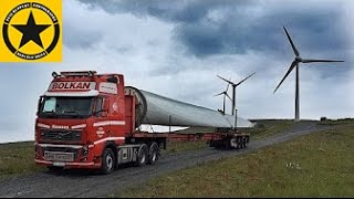 Assembling Wind Turbine Energy Plant in Norway HEAVY EQUIPMENT Volvo Trucks