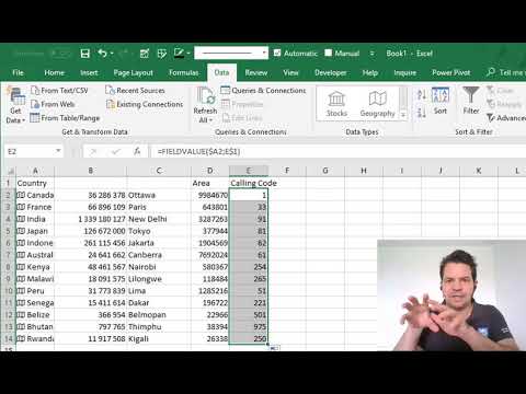 Add geographic data in Excel Add geographic data in Excel