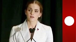 Emma Watson threatened with naked photos leak after UN equality speech SPEECH EXCERPT