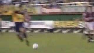 Riquelme Gol vs Lanus 1998 (Relato de Marcelo Araujo con canto incluido)