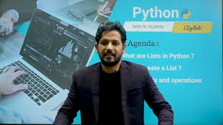 Python Tutorial Part-9 |List in Python Part-3 |Python With isyllabi by Dr. KULDEEP Sir #isyllabi