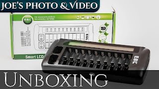 EBL Smart LCD 12 Bay Battery Charger - New Model | Unboxing