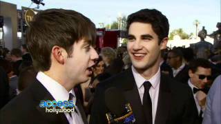 2012 Screen Actors Guild Awards Red Carpet: The Cast Of 'Glee' Talks Michael Jackson Episode