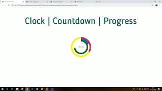 Making circular Clock or Progress in HTML5 canvas | JavaScript