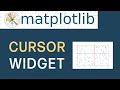Getting Started With matplotlib Widgets | Cursor Widget