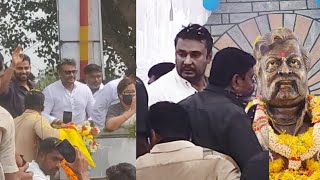 Darshan Marching In Mandya And Inaugurated Ambi Statue Ful Video |Sumalatha Abishek Ambareesh