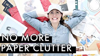 ✨destroy✨ PAPER CLUTTER for Good! » 10 Helpful Tips to Declutter Paper FAST in 2021 (Minimalism)